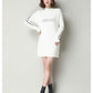 Autumn and Winter Fluffy Bottoming Shirt Loose Mid-length Knitted Sweater Pullover Simple Dress