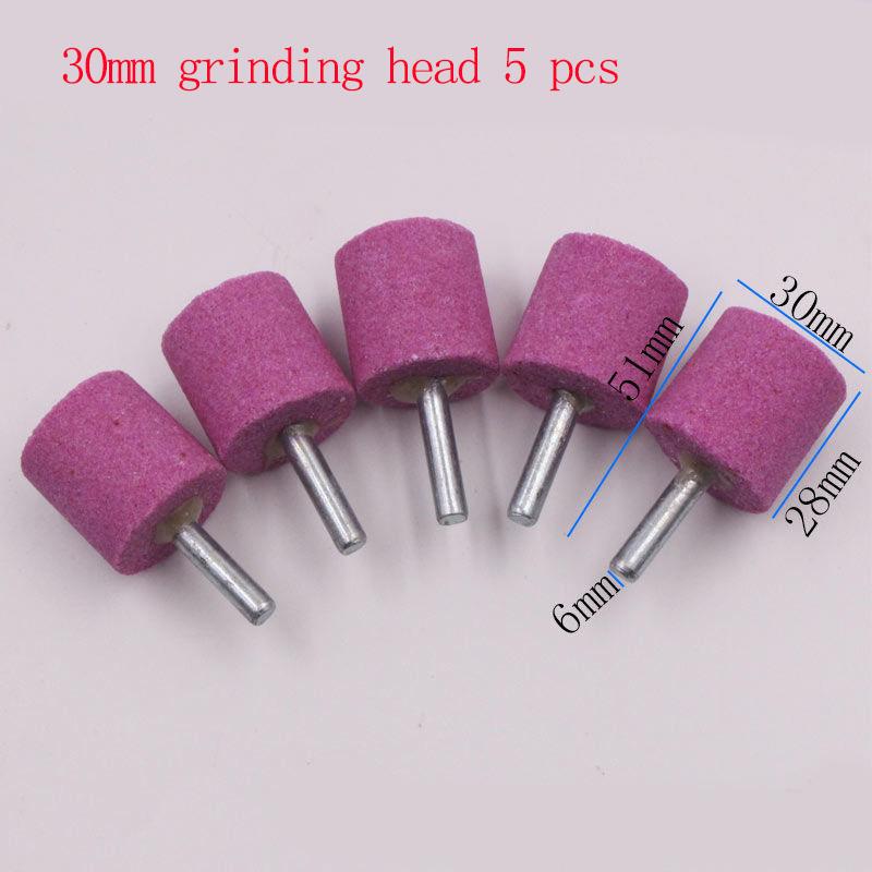 19 Style 5/10 Pcs 6mm Emery Grinding Head Set Grinding Wheel Grinding Head Mini Electric Grinding Grinding Head