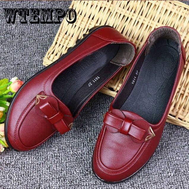 Casual Shoes Summer Sandals Women Shoes Leather Flats Shoes Flat Loafers