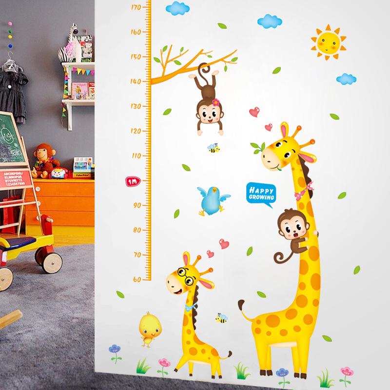 [small animal height stickers] wall stickers three generations of removable wall stickers PVC