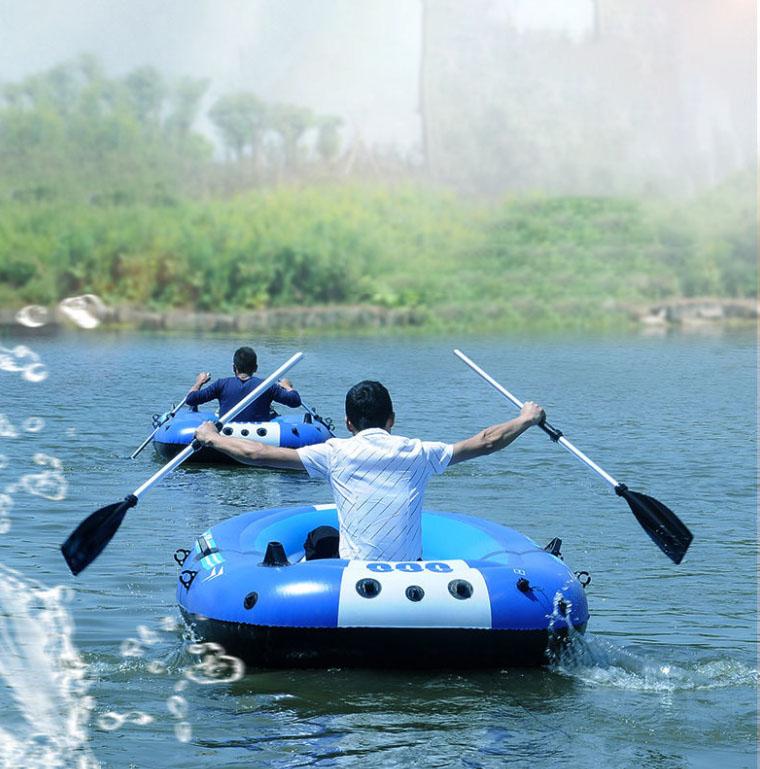 Automatic Inflatable Pumping Rubber Dinghy Thickened Fishing Boat Hard Bottom Double Triple Kayak Wear-resistant Assault Boat Folding Air Cushion