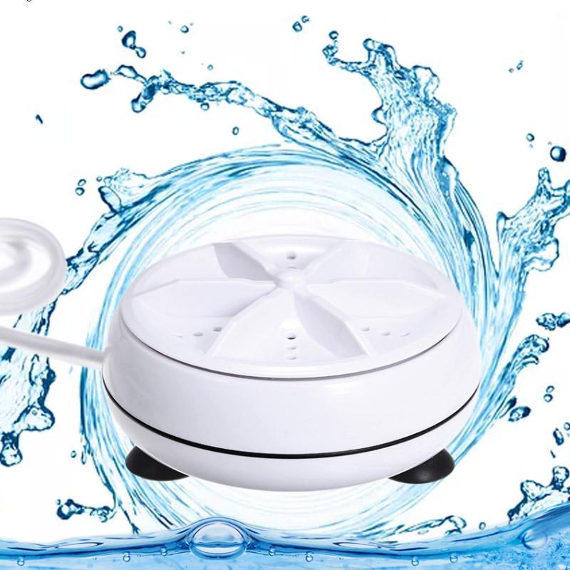 2 In 1 Portable Mini Washing Machine Small Student Dormitory Ultrasonic Vibration Convenient for Traveling on Business