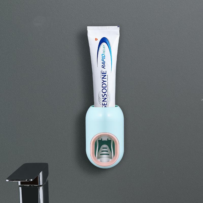 Toothpaste Artifact Automatic Toothbrush Holder Set Free Punch Toothbrush Rack Toothpaste Holder Lazy Toothpaste Squeezer