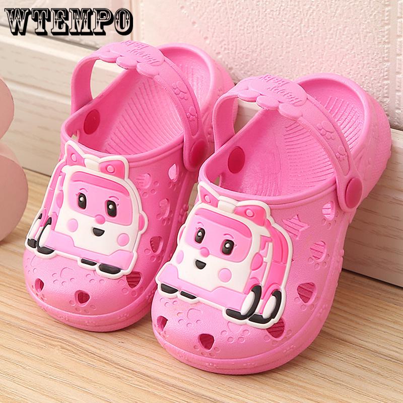 Car Children's Hole Shoes Baby Sandals and Slippers Children's Slippers Boys and Girls