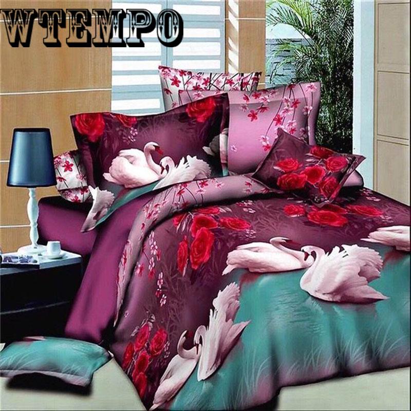 3D Printed Bedding Set Duvet Cover Bed Sheet Pillowcase King Bedding Sets Bedclothes Decor