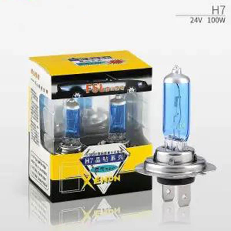 2pcs H1 H3 H7 H4 HB3/9005 24V100W Lighting Car Bulb Headlight H8 12V35W Xenon Halogen Car Light Led Strong Light Far Low Light Adjustable Super Bright