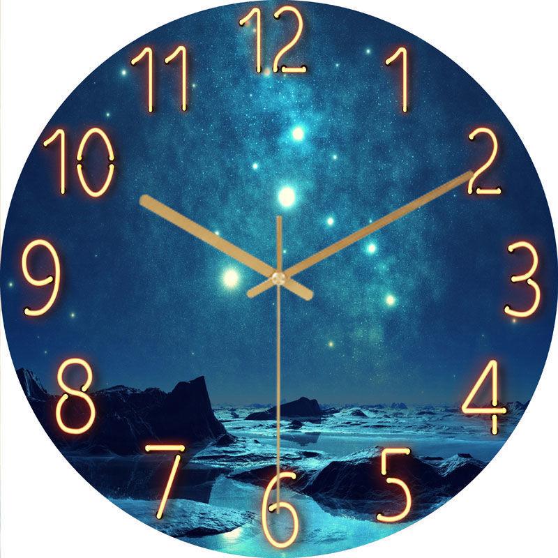 Creative Clock Wall Clock Living Room Mute Fashion Simple Clock Bedroom Watch Generation Quartz Clock Household Wall Watch