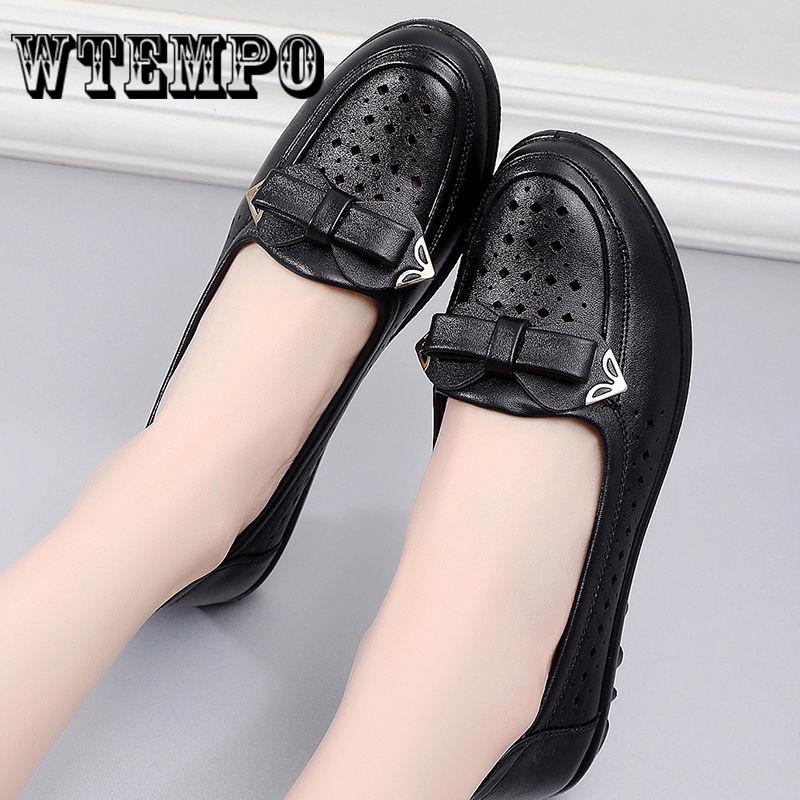 Casual Shoes Summer Sandals Women Shoes Leather Flats Shoes Flat Loafers