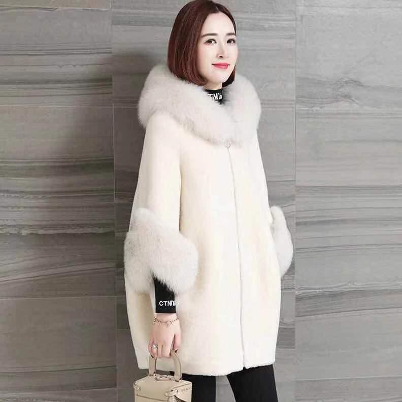 Winter Fashion Imitation Velvet Fur Coat Long Fur Coat Female Loose Thick Warm Mink Fur Teddy Coat