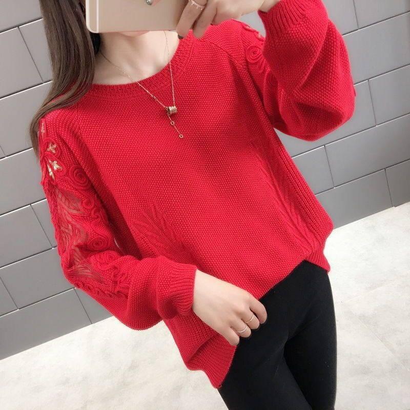 Women Fashion Casual Sweaters Ladies Girls Long Sleeve Pullover Knitted Tops Outwear Fits