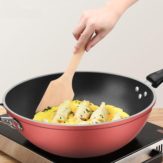 Frying Pan Wok Household Wok Pan with Pancake Non-stick Pan Cookware Family Dinner No Lampblack Frying Pan