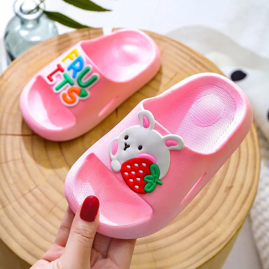 Children's Cute Cartoon Slippers In Summer Boys and Girls Tasteless Antiskid Indoor Home Soft Bottom Non Slip Slippers