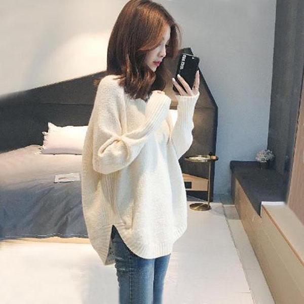 Autumn and Winter Pullover Sweater Loose Fashion Bottoming Shirt European and American Style Women's Blouse