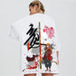 Chinese Trendy T-shirts Summer Oversized O-neck Short Sleeve Casual Pullover Ladies Anime Sexy Girl Print Tees Hip Hop Men Shirt