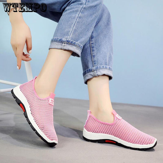 Women Mesh Breathable Casual Shoes Female Running Shoes Outdoor Sneakers Summer Sandals