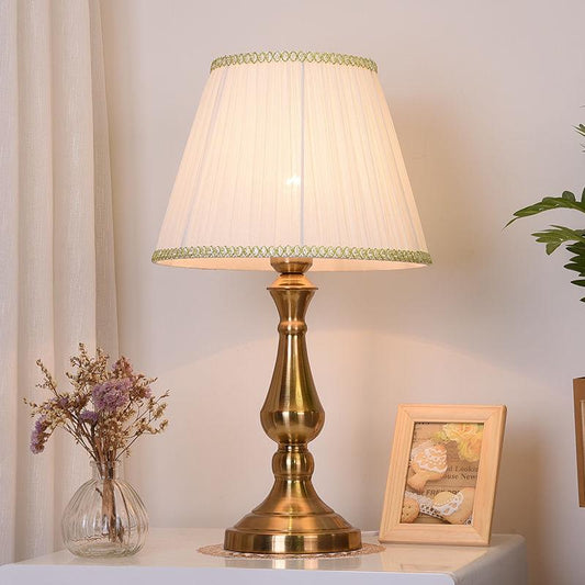 Favorable Bedside Table Lamp Foyer Decorative Led Desk Light Study Working Lighting Lampshade