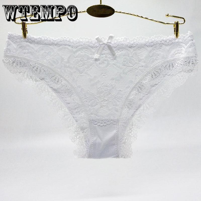 WTEMPO 6 Pcs/Lot  Women Seamless Underwear Sexy Lace Lady Underwear Woman Panties