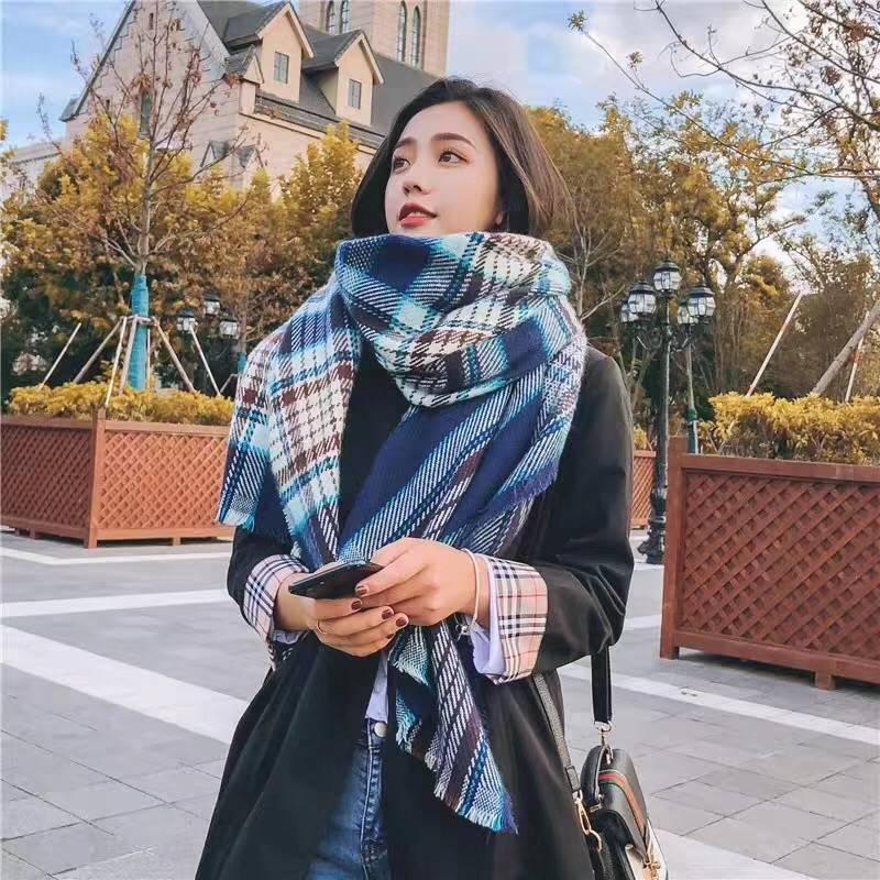 Scarf for Women Plaid Bufandas Mujer Warm Scarf Women Winter Scarves Shawls Stoles Blanket Scarf