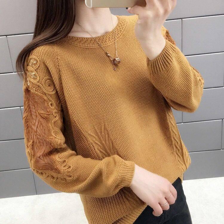 Autumn Winter Fashion O-Neck Pullover Sweater Female Casual Sweater Warm Long Sleeve Knitted Sweater