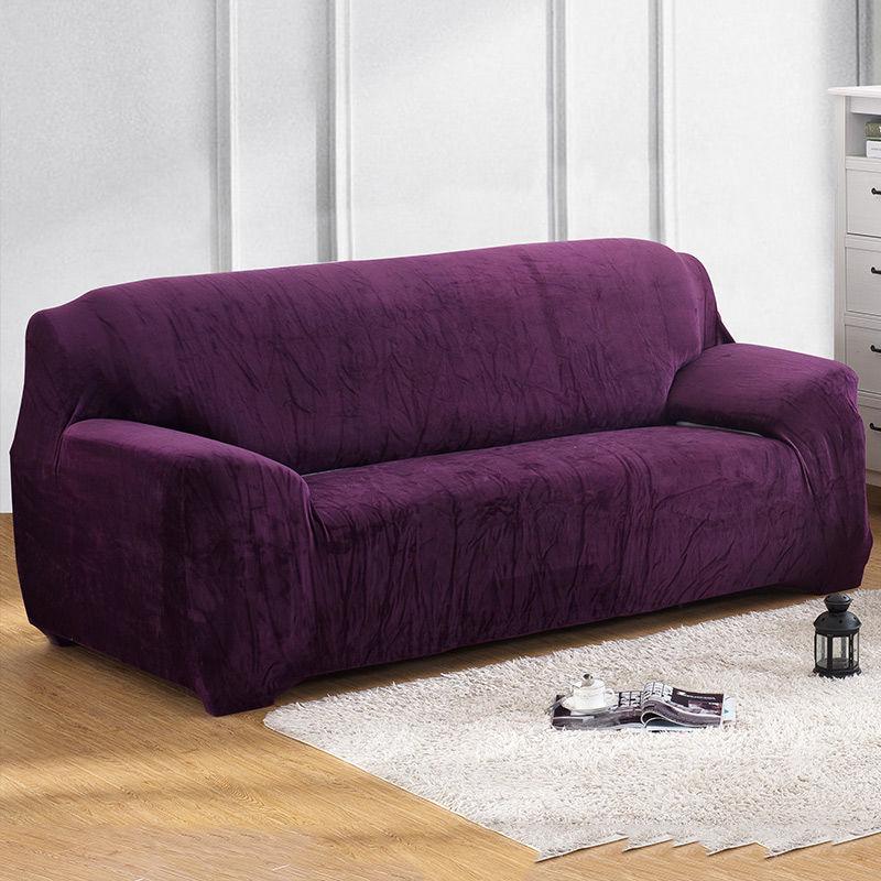 Thicken Plush Elastic Sofa Covers for Living Room Universal All-inclusive Sectional Couch Cover Sofa Cover 1/2/3/4 seater