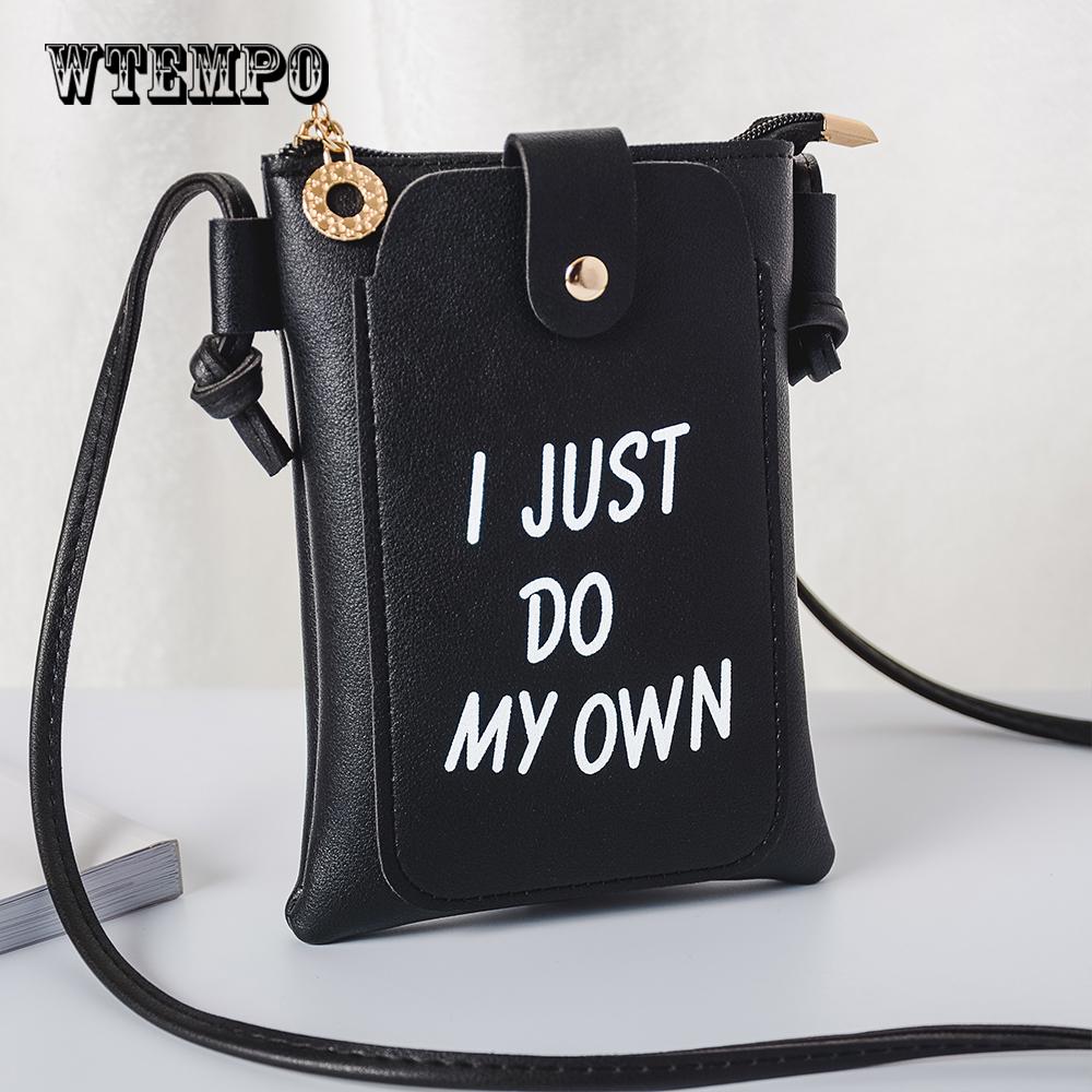 Women Crossbody Bag  Mini Bag Portable Solid Coin Purse Change Money Bag Phone Back