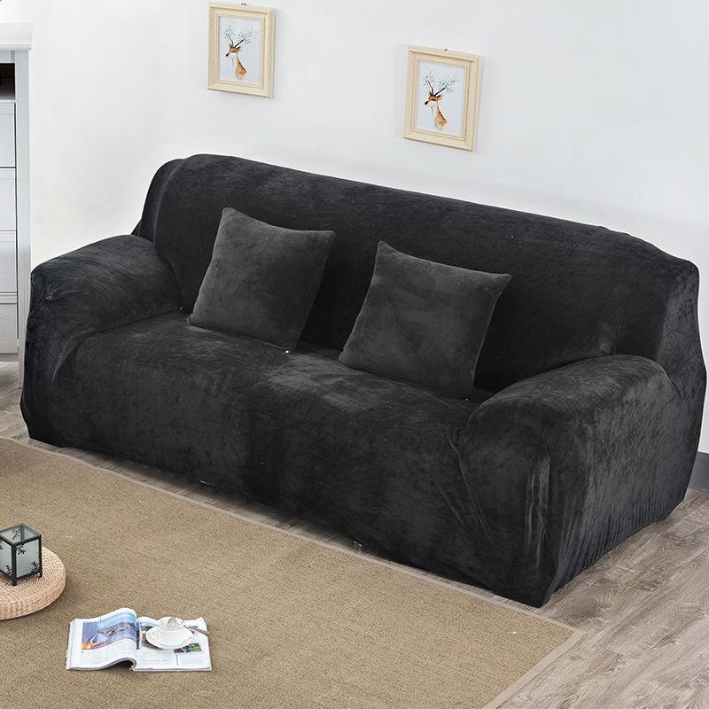 Thicken Plush Elastic Sofa Covers for Living Room Universal All-inclusive Sectional Couch Cover Sofa Cover 1/2/3/4 seater