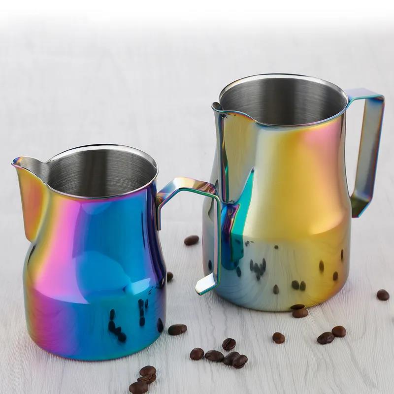 0.35-0.5L Milk Steaming Frothing Pitcher Stainless Steel Foam Milk Jug Craft Latte Spresso Cappuccino Coffee Pull Flower Cup