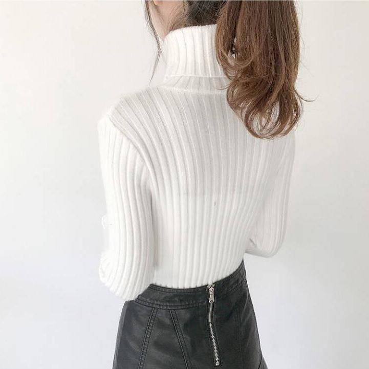 Knit Women Sweater Tops Femme Autumn Women Long Sleeve Pullover Female Basic Sweaters Women Tops