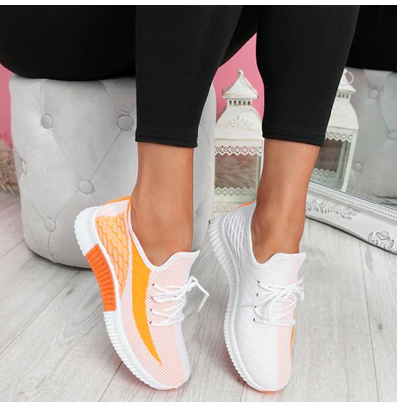 Women Mix Color Sneakers Women's Casual Vulcanized Fashion Flats Ladies Mesh Comfortable Female Shoes