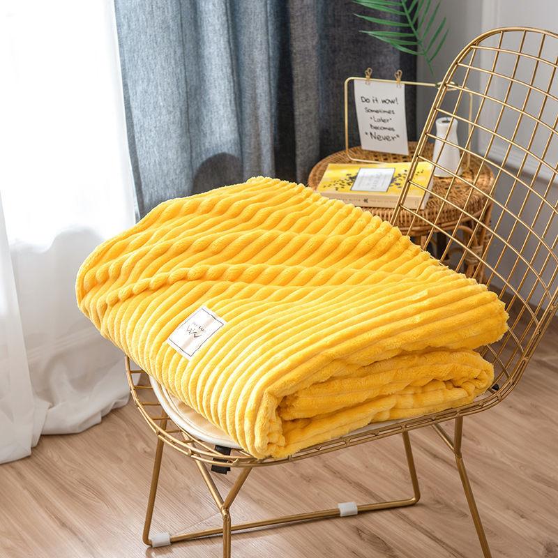 Skin-friendly Flannel Blanket Warm Napping Leisure Blanket Towel Blanket Single Double Summer Thin Blanket