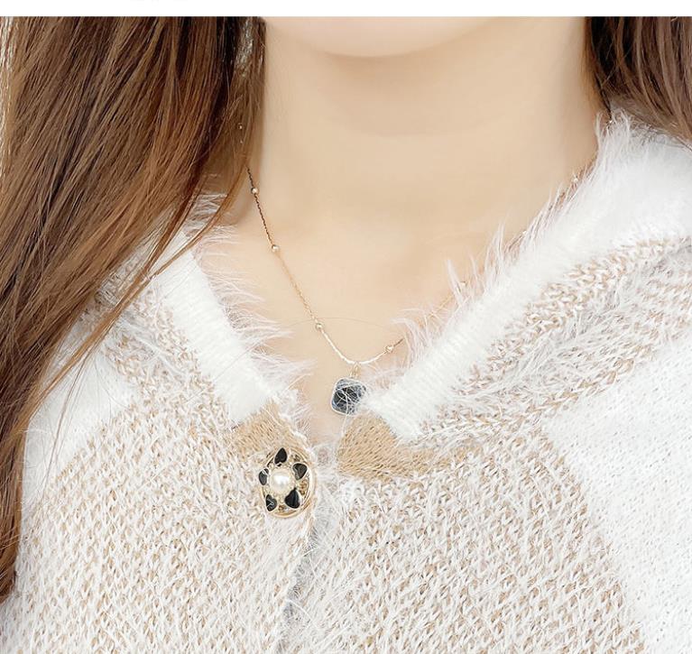 Autumn and Winter Imitation Mink Cardigan Sweater Elegant Temperament Sweater Sexy Mid-length Loose Women's Knitted Top