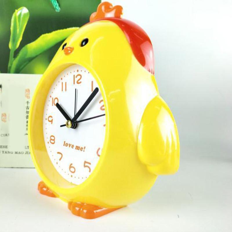 Alarm Clock Cartoon Chick Owl Gift Clock Clear Big Characters Cute Bedside Children Student Alarm Clock