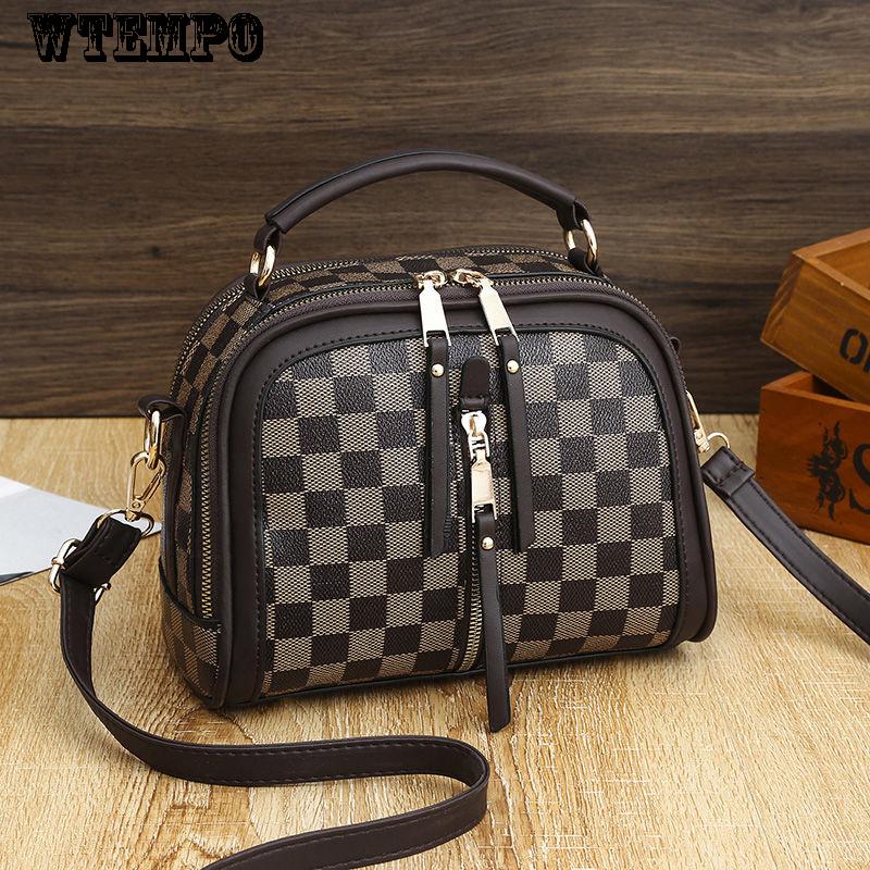 Brand Women's bag summer retro fashion wild casual shoulder messenger bag leather texture bag