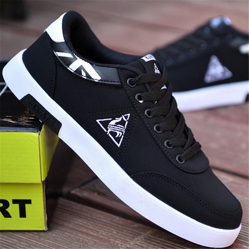 Men's Canvas Shoes Men's Shoes Korean Style Trendy Student Canvas Shoes Fashionable and Comfortable Sneakers