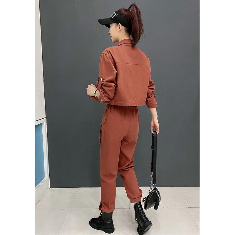 Workwear Suit Women Spring  Autumn Casual Fashion Professional Two-piece Trousers