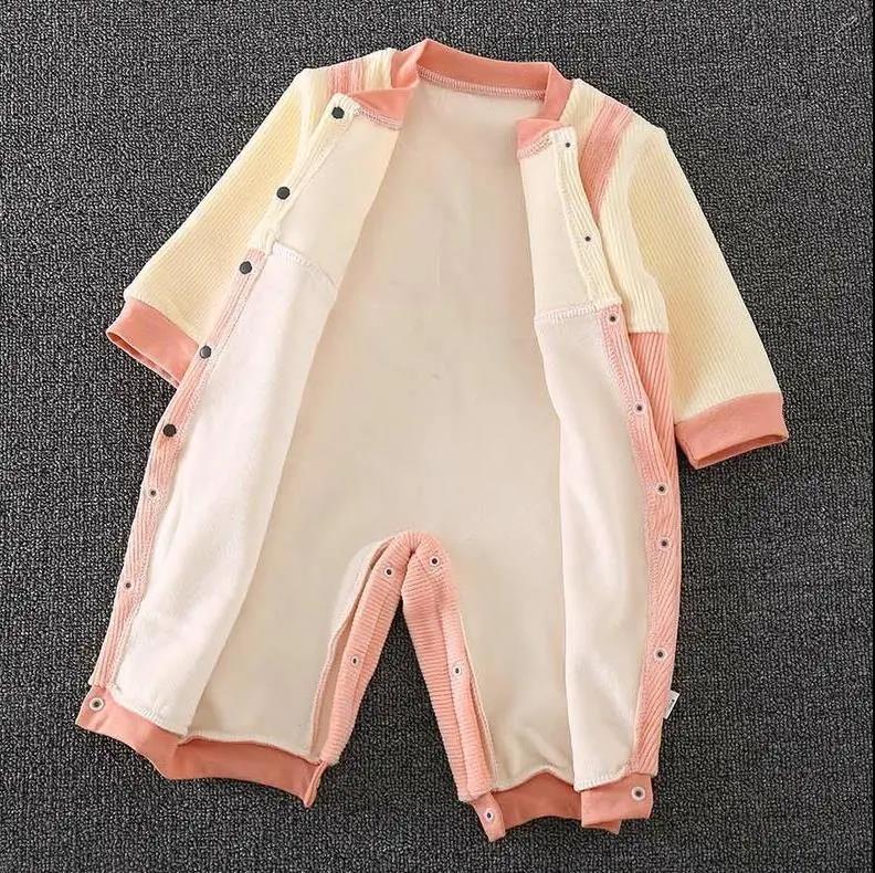 BABY BODYSUIT Autumn and Winter Style Plush Thickened Boys and Girls Baby Cute Ha Clothes Newborn Warm Clothes Outdoor Climbing Clothes