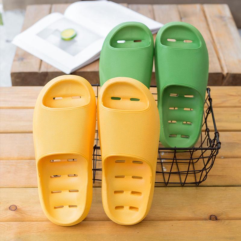 Thick-soled Deodorant Sandals Slippers Men Summer Women Family Bathroom Non-slip Soft Bottom Slippers Couple Slippers