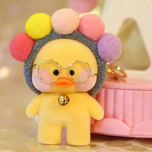 Cute Little Yellow Duck Dolls Lovely Creative Duck Keychain Mini Plush Toy Pendant Casual Small Objects Children's Gifts