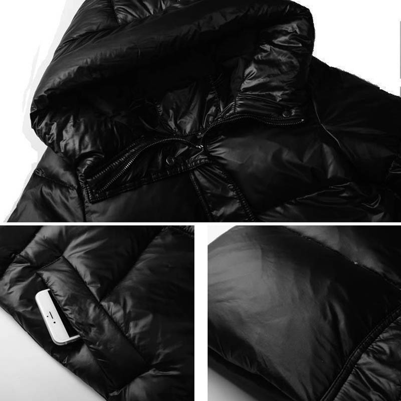 WTEMPO Winter Down Down Padded Jacket Women's Mid-length Over-the-knee Slimming Thin Cotton-padded Jacket