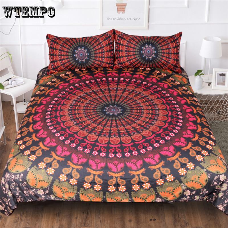 3pcs Cotton 3D Bedding Sets High Quality Soft Duvet Cover Bed Sheet Pillowcase Printed Bedclothes