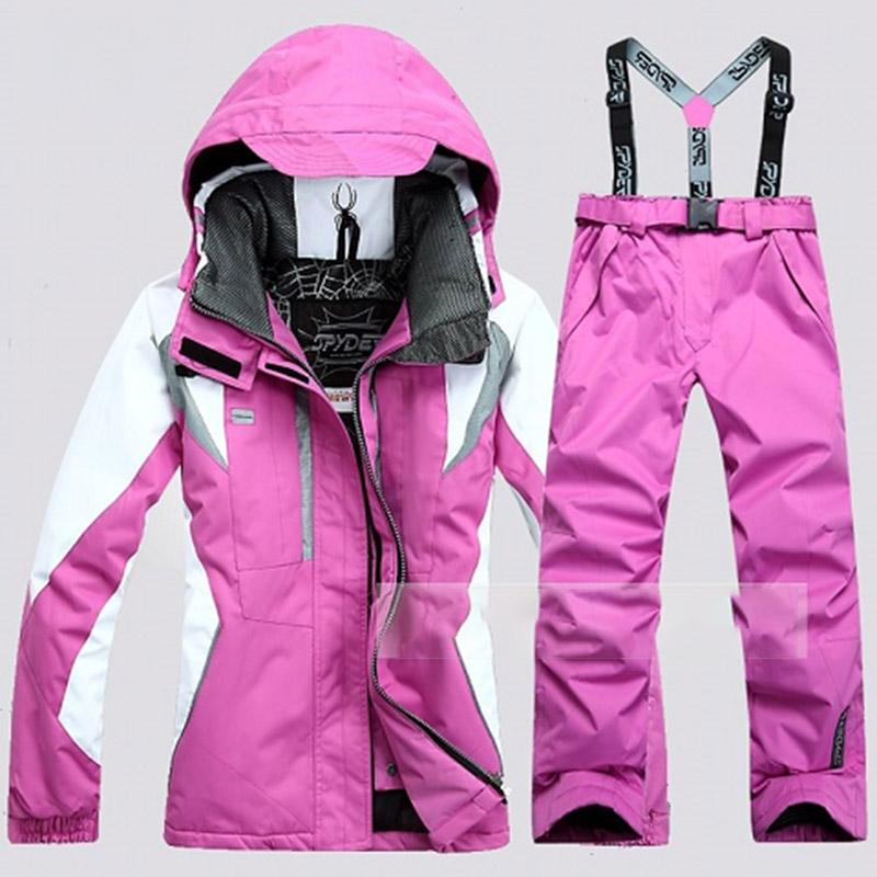 Men's and Women's Ski Suits Outdoor Windproof and Waterproof Two-piece Sportswear Wear-resistant Snowboard Suits