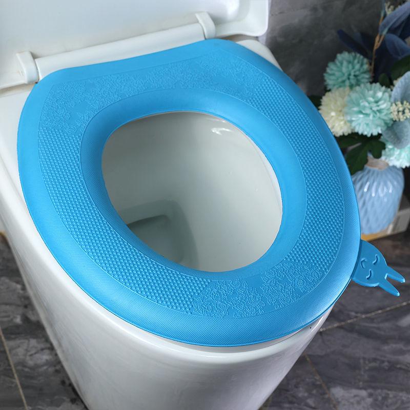 Portable EVA Toilet Seat Waterproof and Warm All Seasons Universal Toilet Seat Washable and Removable Household Toilet Cover