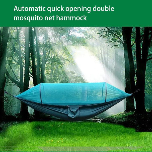 Parachute Cloth Hammock Double Automatic Speed Opening Mosquito Net Hammock Double Hammock Outdoor Products