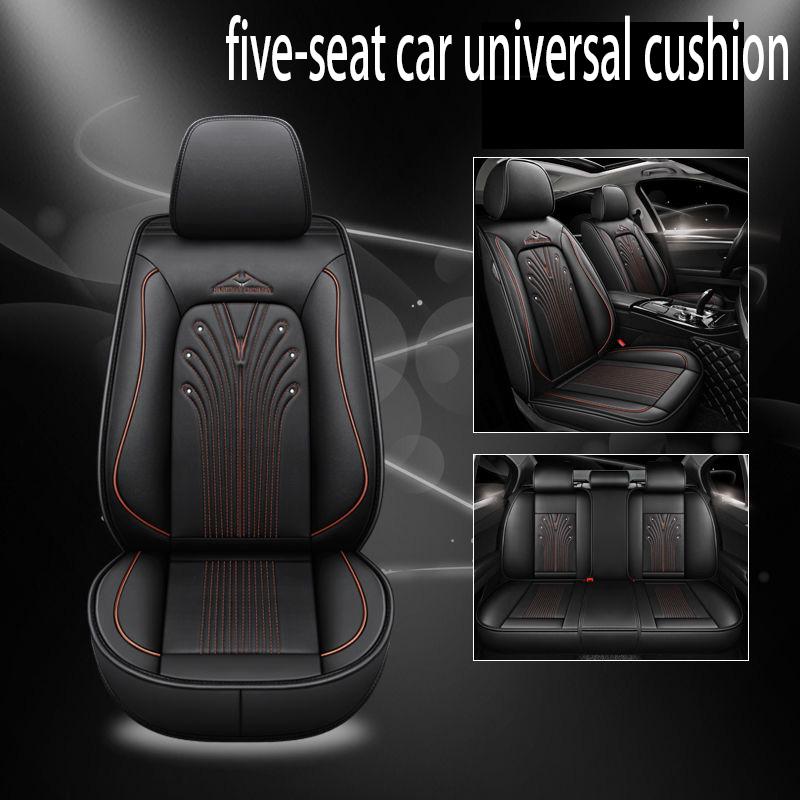 5 Seat Car Universal Seat Cover Fully Surrounded Leather Car Seat Comfortable Leather Car Seat Cover