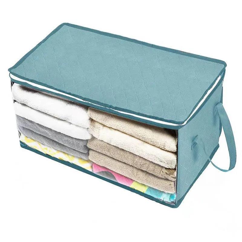 Non-woven Storage Box Home Quilt Bag Foldable Storage Bag Wardrobe Clothes Sorting Box Dust-proof Moisture-proof Storage Box