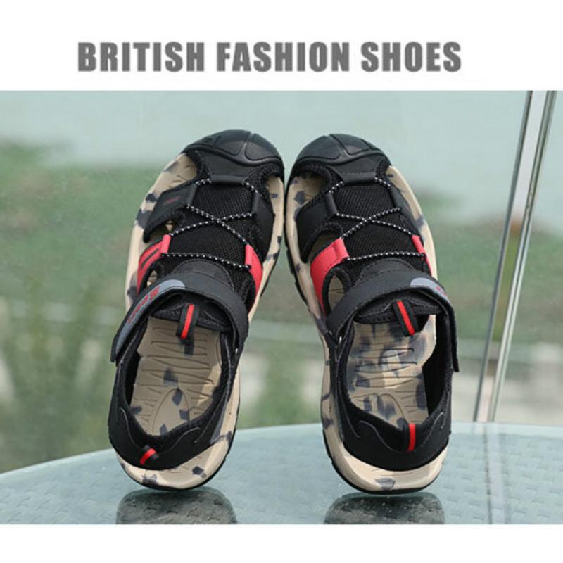 Summer Men's Sandals Outdoor Cow Leather Anti-skid Sports and Leisure Lightweight Fashion Hiking Sandals