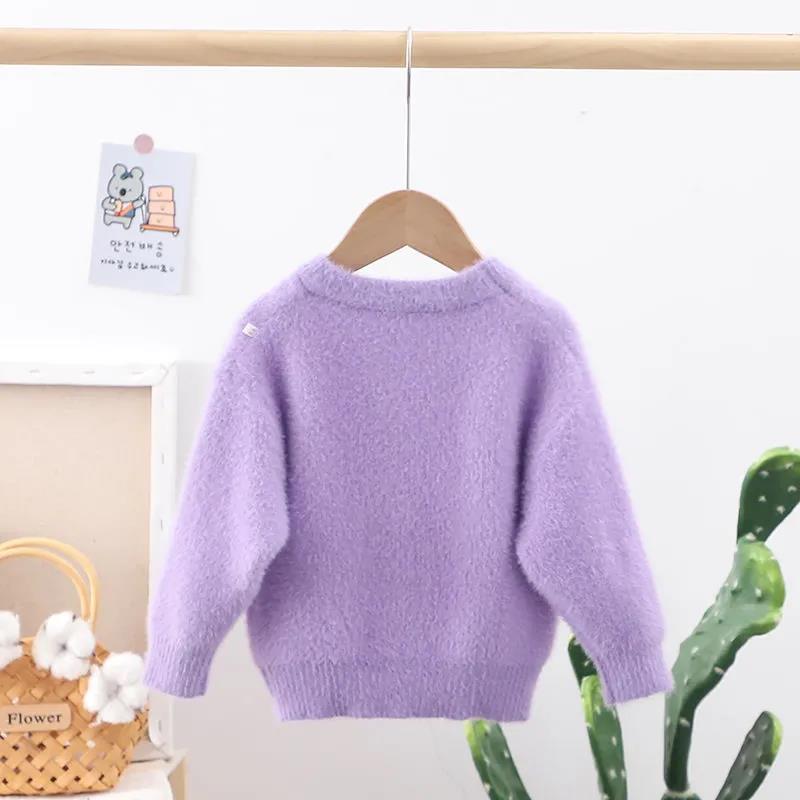 Children's Sweaters Girls Mink Fleece Can't Afford The Ball 2021 Spring and Autumn Sweaters Big Children's Sweaters Boys Winter