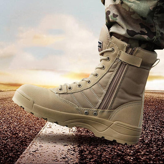 Combat Boots Military Boots Autumn and Winter Outdoor Non-slip Shock Boots Men's Boots Large Size