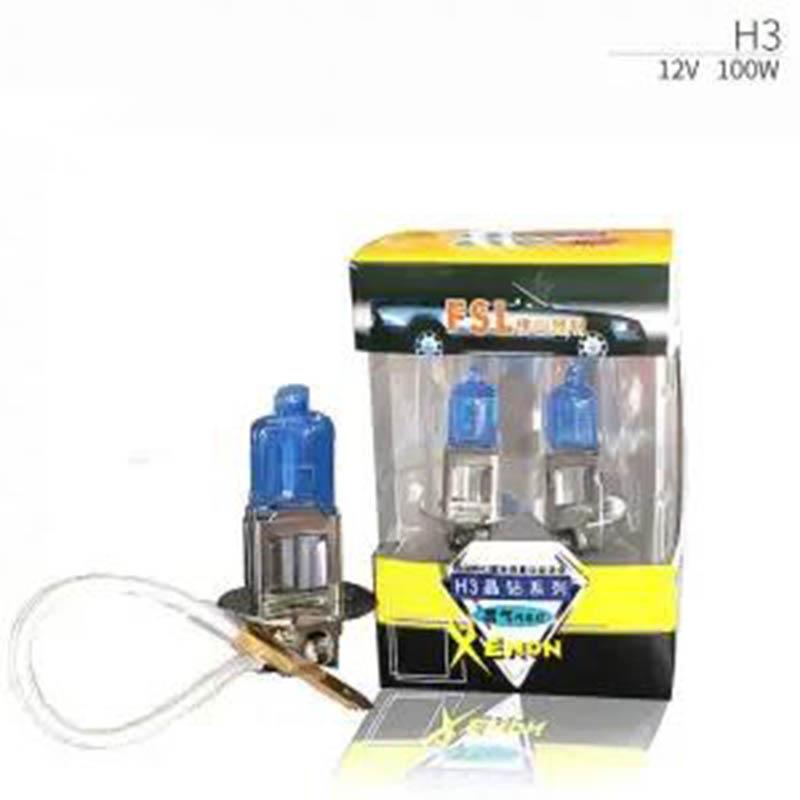 2pcs Car Bulbs Plus Xenon Far and Near Beam Headlights H1 H4 H7 White Light H8 H11 9005 HB3 Super Bright Halogen Headlights