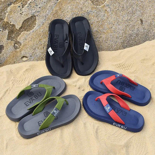 Summer Men's Large Size Slippers Fashion Casual Beach Shoes Outdoor Flip-flops 39-45